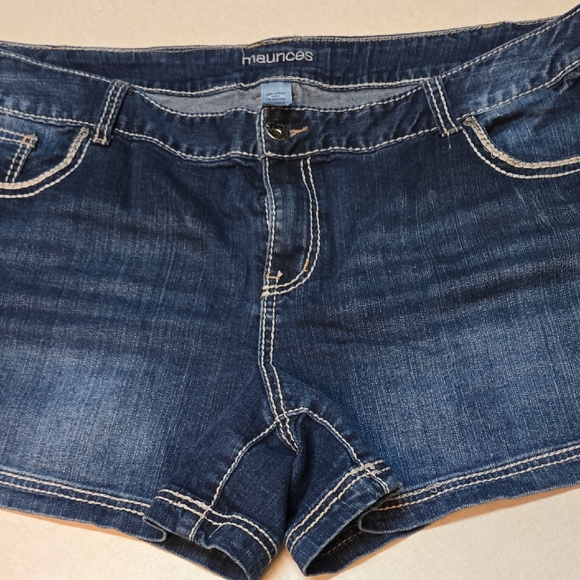 Maurices Indigo Denim Shorts - Picture 1 of 9